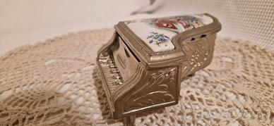 vintage porta gioielli dipinto a mano