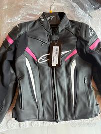 Giacca di pelle alpinestar Stella GP plus r v2