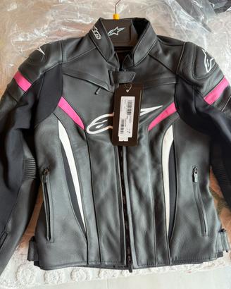 Giacca di pelle alpinestar Stella GP plus r v2