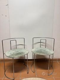 Coppia di sedie vintage postmoderni anni 80