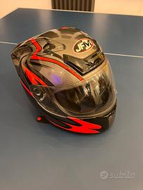 Casco JFM Sportivo Grigio e rosso