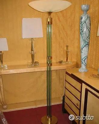 1940 Piantana cristallo due lastre. RARA.  Design