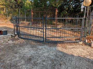 cancello in ferro 3.80 mt