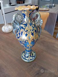 Vaso Anfora in Ceramica Maiolica