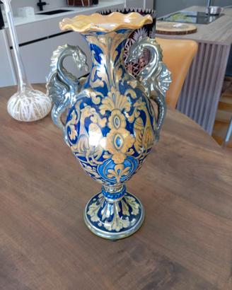 Vaso Anfora in Ceramica Maiolica