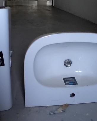 Lavabo a colonna Pozzi e Ginori 