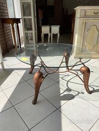 Tavolo Tondo in Vetro