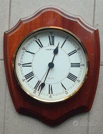 Orologio da parete anni 80 in legno