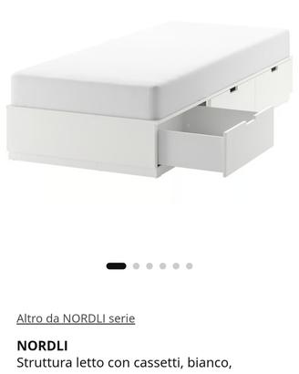 strutture letto ikea nordli 