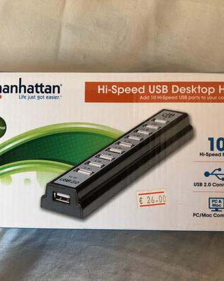 Hi-speed USB Desktop Hub Manhattan