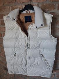 Moncler piumino smanicato color crema tg 1= S/M 