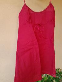 Top estivo U. C. of Benetton donna TG XS bordeaux 