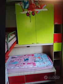 Cameretta con due letti a castello