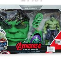 Action Figure Hulk Maschera Orologio Lancia Disch 