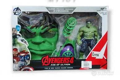 Action Figure Hulk Maschera Orologio Lancia Disch 