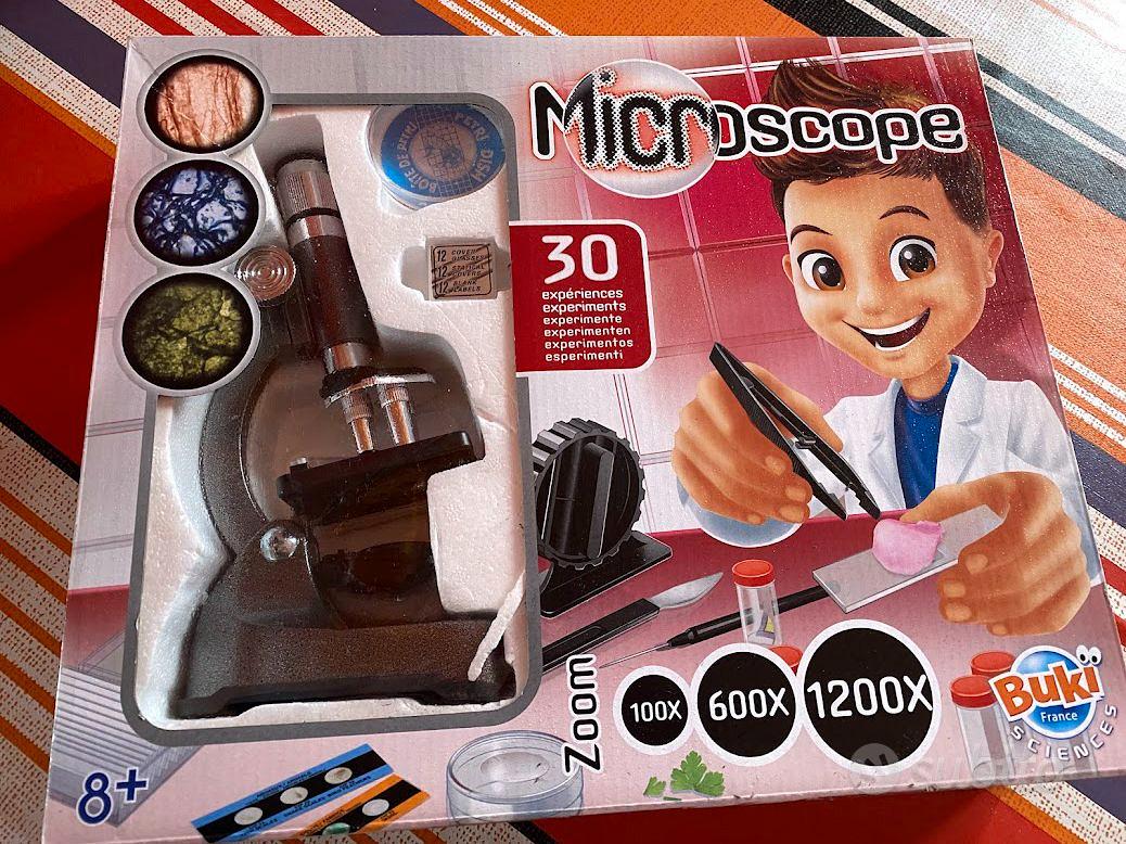Microscopio Digitale 3 In 1 Buki France MR700 – Zoom 400x, Webcam USB, Modalità Smartphone, Con 40 Esperimenti, Per Bambini 8+