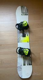 Tavola snowboard Salomon Villain + attacchi Now