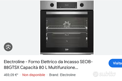 Forno elettrico 2500 w