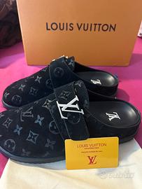 Lvuitton ciabatte chiuse in pelle