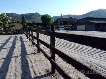 traversine ferroviarie per recinzioni