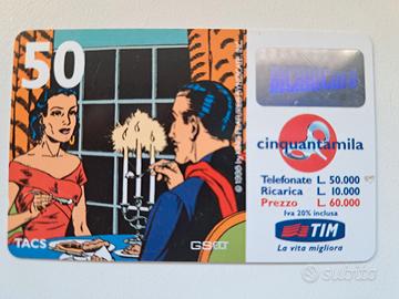 scheda telefonica tim serie fumetti.Ricaricard 50