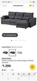 Divano ikea eskilstuna chaise longue