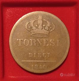 10 Tornesi 1840