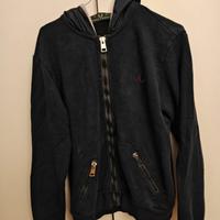 Felpa blu Fred Perry con cappuccio 