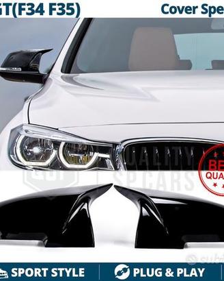CALOTTE SPECCHIETTI per Bmw Serie 3 GT Nero Lucido