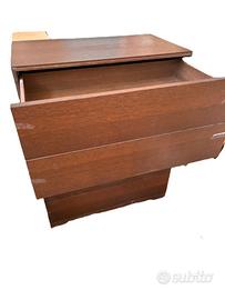 Cassettiera con 5 cassetti + 2 comodini bassi