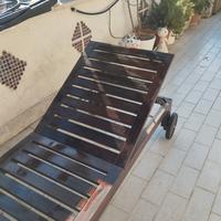 lettino legno esterno