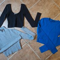 Set 3 maglioncini corti