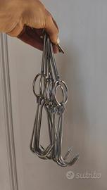 ganci da macellaio acciaio inox a tre o due punte