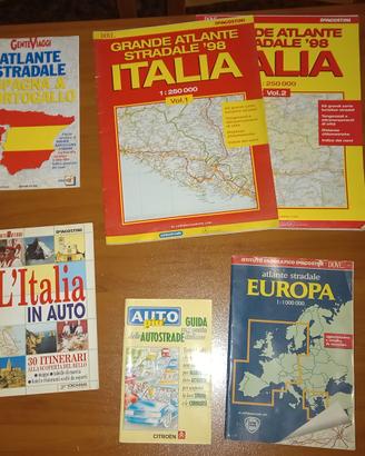 ATLANTE STRADALE ITALIA EUROPA FRANCIA SPAGNA ECC