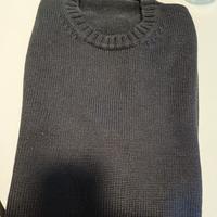 Zanone gilet  lana girocollo blu tg 54