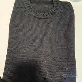 Zanone gilet  lana girocollo blu tg 54