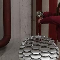 lampadario in alluminio