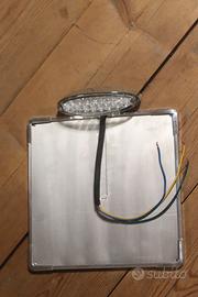 Portatarga metallo con fanalino led