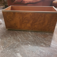 Fioriere in radica di noce