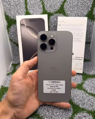 iPhone 16 Pro Max 256gb Natural - Garanzia 12 Mesi