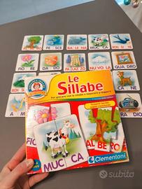 Le Sillabe - Gioco puzzle di parole e lettura, 4-6