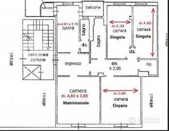 Stanza Doppia 225 a Testa