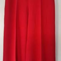 Zara pantalone rosso in crepe
