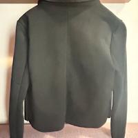 Giacca nera scamosciata