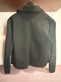 Giacca nera scamosciata