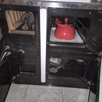 cucina a legna con modifica bruciatore metano