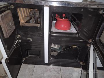 cucina a legna con modifica bruciatore metano