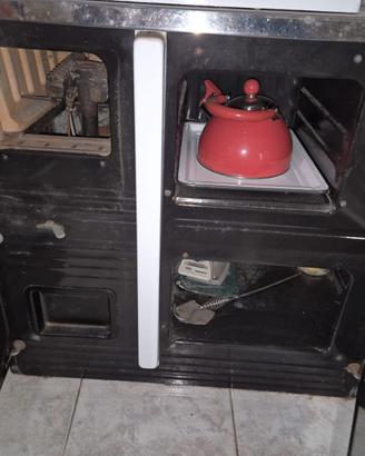 cucina a legna con modifica bruciatore metano