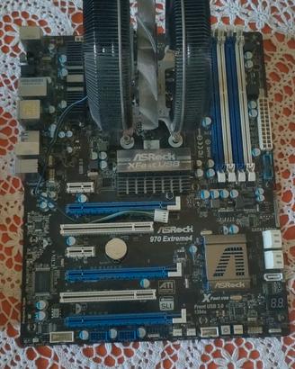 AsRock 970 Extreme 4 + CPU + Ventola