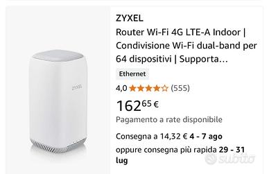 Router 4G+ con SIM  Zyxel  5398-M904 Come nuovo